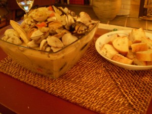 Clams with Fennel and Wine