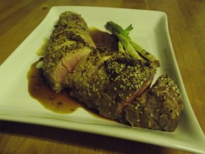 Easy Sesame Soya Pork Tenderloin