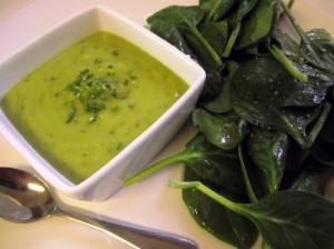 Chilled Cilantro Mint Avocado & Lime Soup