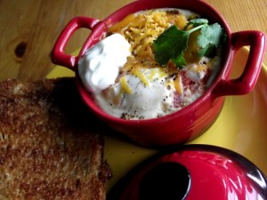 Salsa Baked Eggs