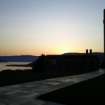 Mission Hill Winery at sunset