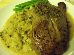 Easy Steak and Peppercorn Sauce